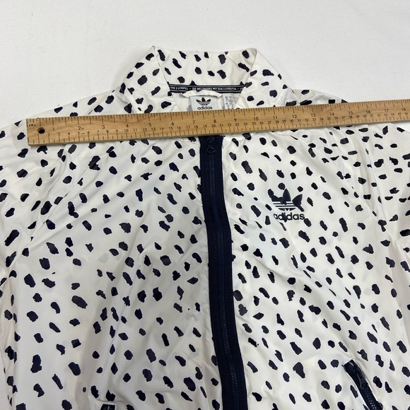 NWOT adidas Originals SST Track Jacket Full Zip Women's White Black Windbreaker - Picture 11 of 16